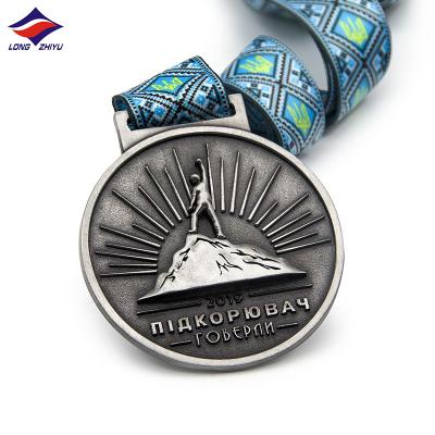 China Longzhiyu Institutes of Health Care 15 Years Manufacturer of Big Chocolate Medals Custom Colorful Award Medal and Custom Marathon Bawbal Medals for sale