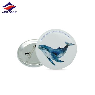 China Longzhiyu Nickel Free 14 Years Tinplate Badges Cheap Button Pins Manufacturer Customized Custom Button Pins for sale