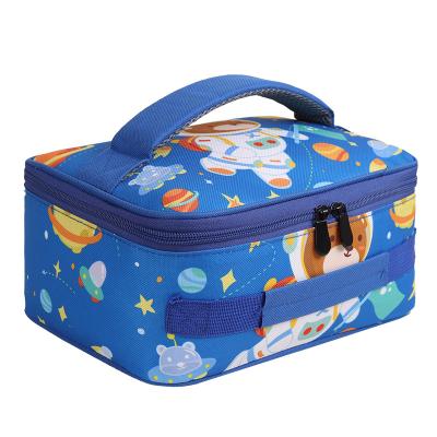 China Fashion Best Selling Insulated Stylish Portable Children's Lunch Bag Schoolboy Lunch Cooler Thermal Colorful Lunch Bag for sale