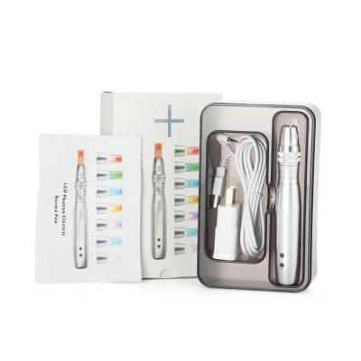 China Corpo Prateado Cor 7 Cor LED Fotão Elétrico Derma Pen para Função de Rejuvenescimento da Pele à venda