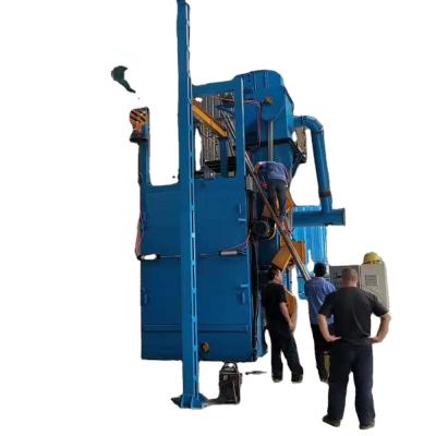 China Metal Hooks Pulled Blast Cleaning Hanging Cleaning Machine, Large Equipment Blastrac Sandblasting Sandblaster for sale