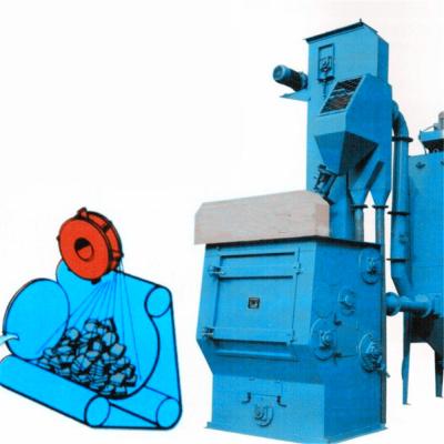 China Garment Shops Rubber Belt Track Shot Blasting Machine , Crawler Sandblasting Machine for sale