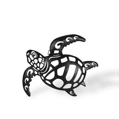 China Various Country Factory Manufacture Metal Cute Turtle Hanging Wall Home Decoration for sale