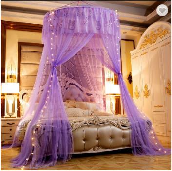 China European Princess Romantic Lace Edge Baby Home Adult Encryption Dome Camouflage Game Style Bed/Field Double Around Ceiling Mosquito Net for sale