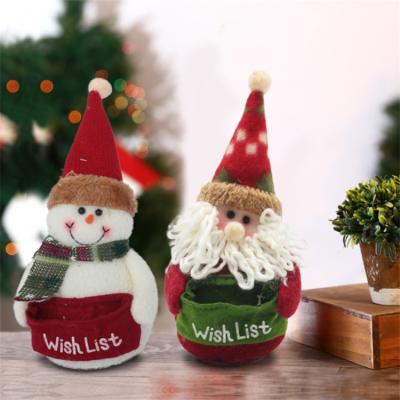 China Creative Fashion Christmas Decoration Supplies Snowman Santa Claus Cartoon Doll Christmas Gifts for sale