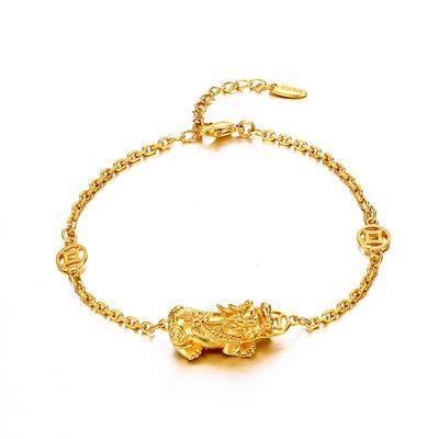 China Environmental Friendly Gold Good Luck Amulet Jewelry For Women PiXiu Bracelet for sale