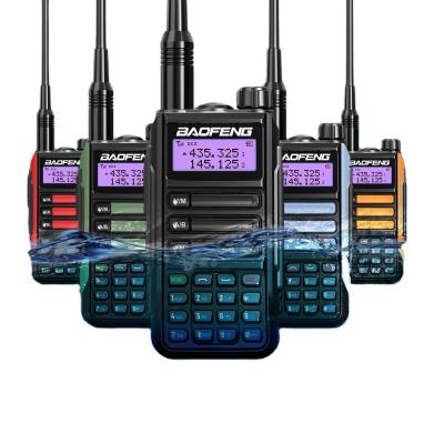 China Customize Drop Shipping 5 Colors Type-C Waterproof Dual Band Handheld Radios 10 Watt Walkie Talkie Long Range for sale