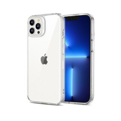 China 2021 Anti-drop Cover High Quality Clear Soft Silicone TPU+Glass Shock Absorption Bumper Case For iPhone 13 12 Pro Max Phone 11 Case for sale