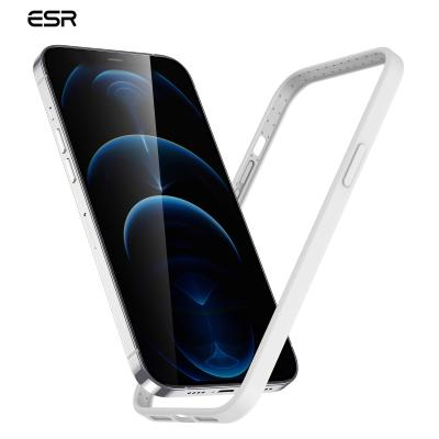 China Slim ; esr light best selling amazon for iphone 12/12 cloud pro silicone bumper case with soft frame free shipping 2021 for sale