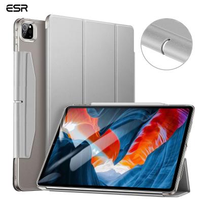 China Reliable Auto Sleep / Wake ESR Amazon Best Selling Triple Hooray Smart Tablet Case For iPad Pro 12.9 2021 Hard PC Back Cover for sale