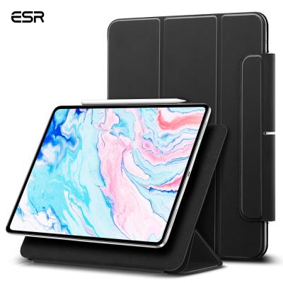 China Magnetic Triple Case Support Pencil To Pair And Charge ESR Tablet For iPad Air 4th Gen For iPad Case Support Pencil To Pair With Latch for sale