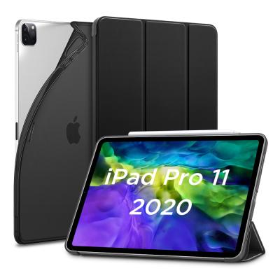 China Reliable Auto Sleep / Wake ESR For iPad Pro 11 New Connected Slim Smart Case 2020 With Auto Sleep / Wake Flexible TPU Back With Rubberized Cover for sale