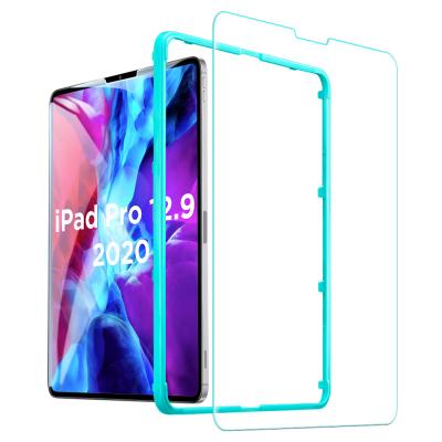 China Easy To Install ESR With Full Installation View Protect Premium 9H Clear Tempered Glass Protector For iPad Pro 12.9 2020 for sale