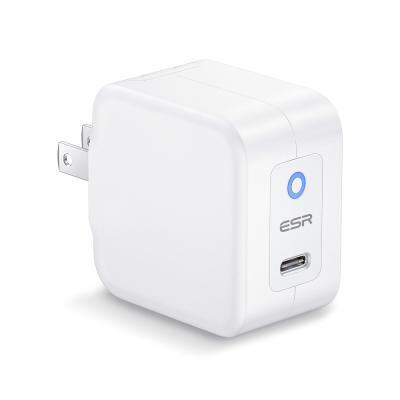 China 20W Smart IC Fast Delivery ESR Chip Mini Cool US Plug Palladium Charger For Power Bank Wall Moving Quick Charger For iPhone 12 for sale