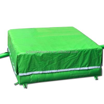 China Green 4x4x1.5m airbag , trampoline park air bag, safe air bag for jumping en venta