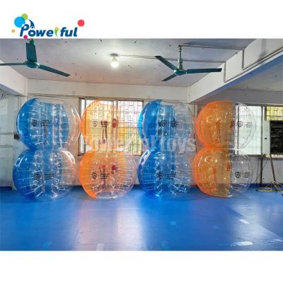 China 1.5m human zorbing ball inflatable bumper bubble ball PVC bumper balls for adults for sale