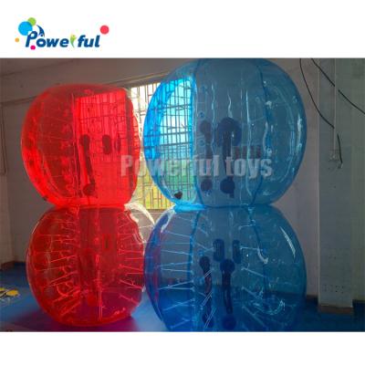 China Hot sale Dia1.2m/1.5m/1.8m inflatable bubble ball TPU human zorbing bumper ball for sale