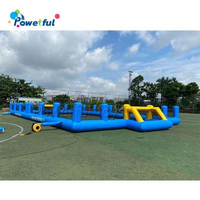 China Ready to ship outdoor playground inflatable soap football court inflatable soccer field for sale