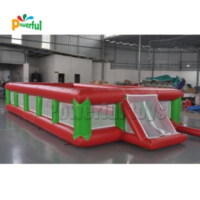 China Popular inflatable soap football field, Outdoor inflatable Soccer field for sale for sale