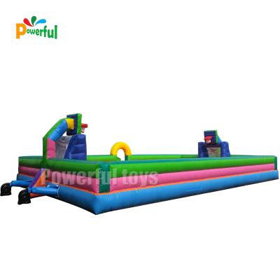 China Hot sale inflatable basketball court inflatable soccer field football field for sport game for sale