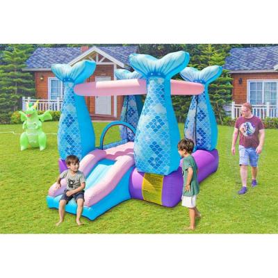 China Kids toddler mermaid bounce house inflatable bounce castle with slide for sale