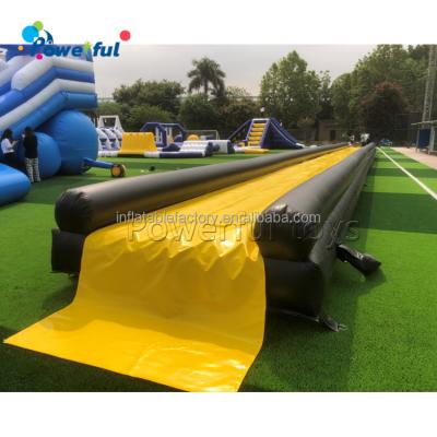 China Commercial inflatable rainbow hippo wahoo water slip n slide for adult size for sale