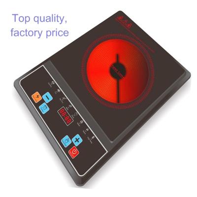 China Direct price hotel factory sale cooktop 2000W single knob control ceramic infrared cooker for sale