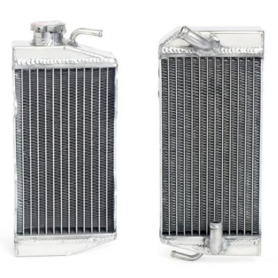 China Aluminum Alloy Motorcycle Water Cooler System Dirt Bike Aluminum Cooler Radiators For Honda CR CRF XR for sale