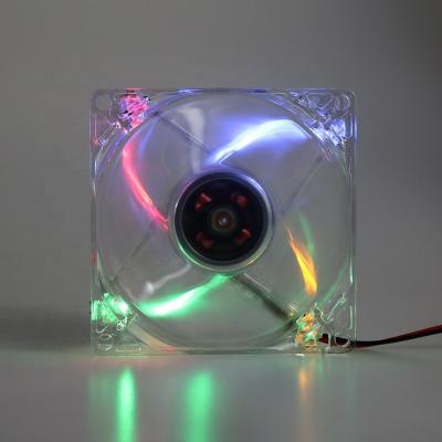 China Computer Case K8025F Led Low Noise 12v 80mm PC Case Air Dc Fans Cooling Brushless Heatsink Fan Manufacturer for sale