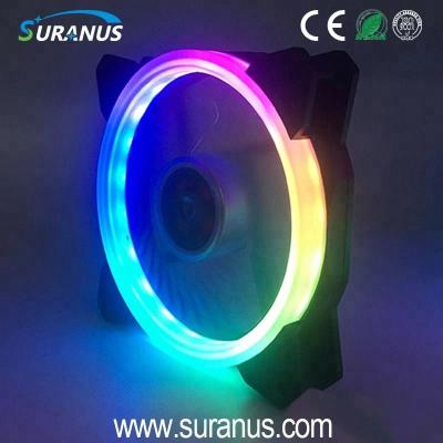 China Big Selling Computer Case New 120mm PC Fan RGB Led Fan Sets RS01 7color Lights With Farther FR for sale