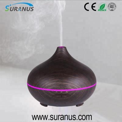 China Essential ABS+PP Wood Grain Oil Diffusers 500ml Ultrasonic Humidifier A500-4 for sale