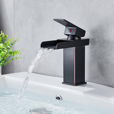 China Hot Bathroom Torneiras Crane Tap Single Handle Cold Water Mixer Tap Bathroom Sink Faucet Globe Waterfall Basin Faucet Waterfall Spout for sale