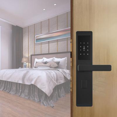 China Aluminum Alloy Card Ip67 A3 Handle Deep Home Wooden Aluminum Smart Lock 40 H2 Door With Paneloor for sale