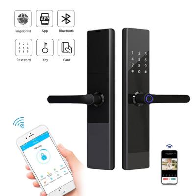 China Dubai Aluminum Exterior Cylinder Aluminum Alloy Digital Way Smart Lock Door With Camera for sale