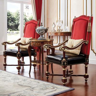 China British luxury elegant solid wood antique living room bar wood carved chair and table for home for sale