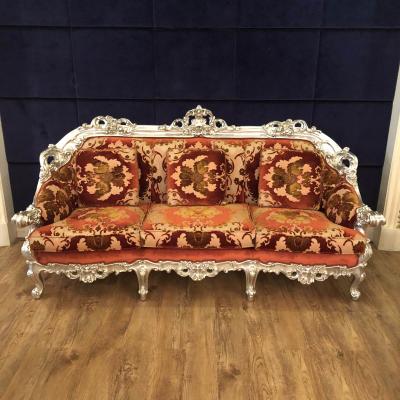 China Italy Fabric Custom Size Furniture Luxury Wooden Living Room Sofa for sale