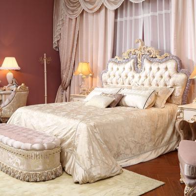 China Color Adjustable Luxury French White Classic Antique Solid Wood Bedroom (Other) for sale