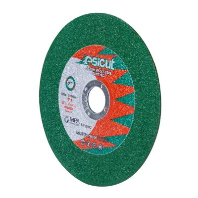 China ODM 100mm Frosted Steel Abrasive Grinding Discs EN12413 4 Inch Cutting Blade for sale