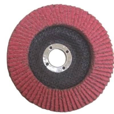 China EN12413 125mm Ceramic Sandpaper Metal Flap Discs 5 Inch for sale