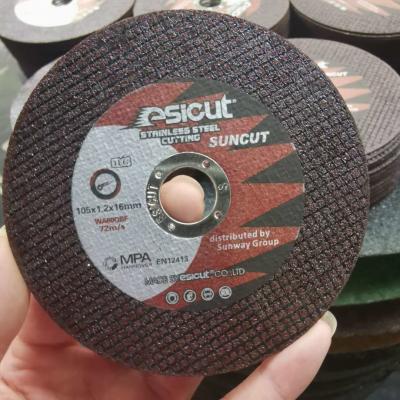 Chine L'acier inoxydable rouge de D105x1.2x16mm coupant l'ODM d'OEM de disques a découpé la roue pour la broyeur à vendre