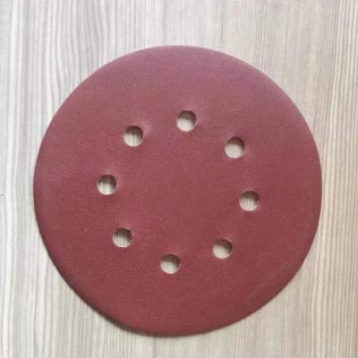 China Aluminium Oxide Abrasive Sand Paper 125mm Sanding Discs 40 Grit for sale