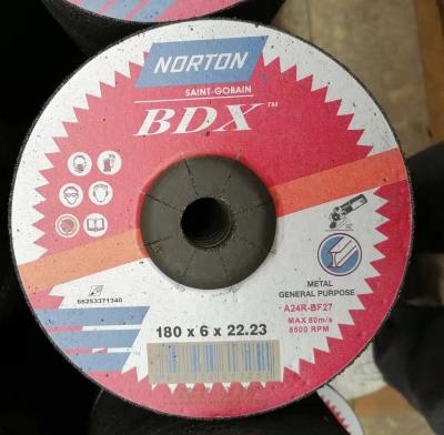 China 180x6x22.2mm 7 Inch Grinding Wheels OEM For Stainless Steel Inox Cutting for sale