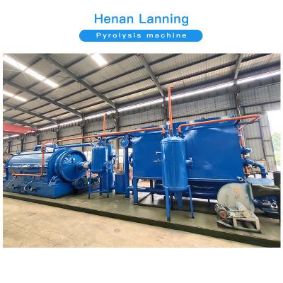 China Recycle Waste Tires Lanning Waste Tire Pyrolysis Plant With Ce for sale