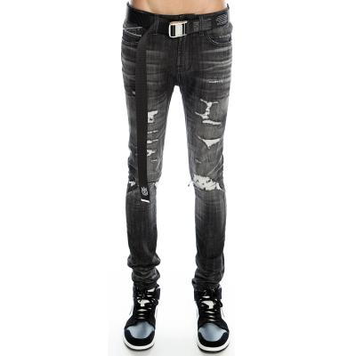 China DiZNEW China QUICK DRY factory custom mens jeans pants ripped jeans vintage skinny distressed jeans for sale