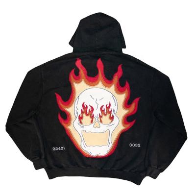 China Custom Skull Windproof Logo Embroidered Mens Hoodies From DiZNEW Hoodies Manufacturer Custom Tech Fleece for sale