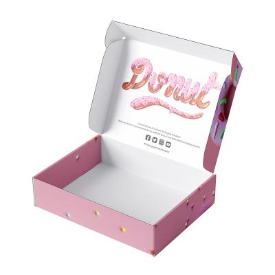 China Recycled Materials Wholesale Donut Paper Box Custom Design Donut Box Chocolate Gift Boxes With Logo for sale