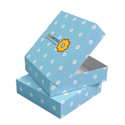 China Custom Materials Goods Recycled Logo Printed Cardboard Corrugated Food Donut Packaging Paper Box for sale