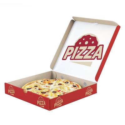 China Recycled Materials Wholesale Pizza Boxes Packaging Food Delivery Packages For Hot Foods Baking Paper for sale