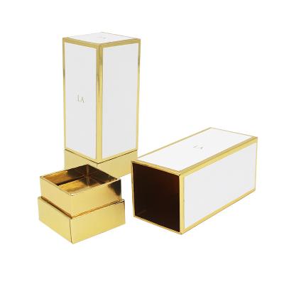 China Wholesale Recyclable Cosmetics Lip Gloss Set Pink Luxury Paper Cosmetic Gift Box Perfume Packaging Box for sale