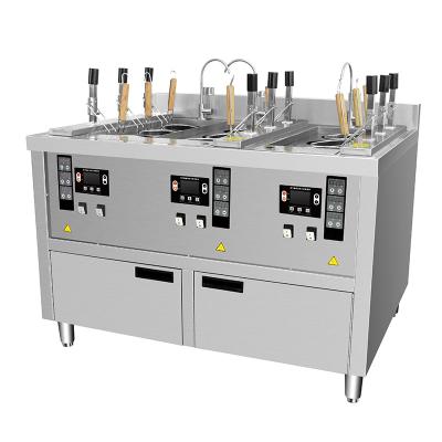 China Manufacturing Plant Commercial Counter Top Gas Automatic Noodle Pasta Cooker With Cabinet for sale